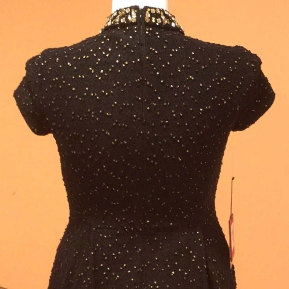 Vince Camuto Jeweled Fit & Flare Dress size 10 - Picture 3 of 7